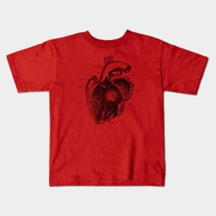 Internal Human Heart Diagram - Anatomy Poster Kids T-Shirt